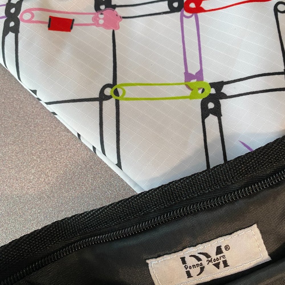 Donna Moore DM Cosmetic zippered Make Up Bag with mirror Unisex set of 3 - Picture 10 of 10